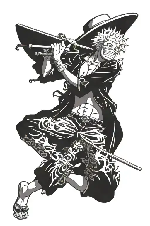 doflamingo strings one piece tattoo design idea
