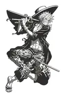doflamingo strings one piece tattoo design idea