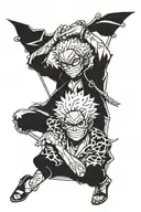 doflamingo strings one piece tattoo design idea