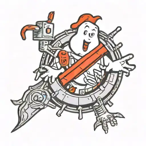 ghostbusters logo tattoo design idea
