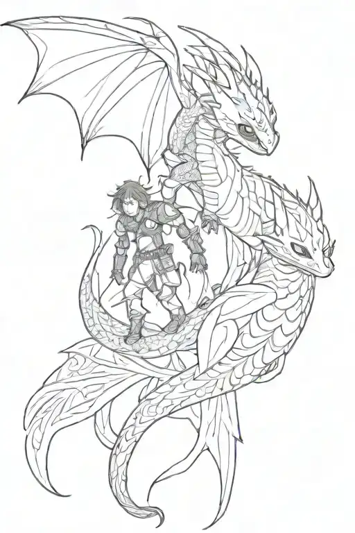 how to train your dragon inspired tattoo tattoo design idea