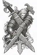 Witcher's swords going tattoo design idea