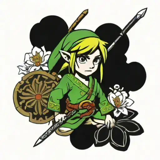 legend of zelda tattoo design idea