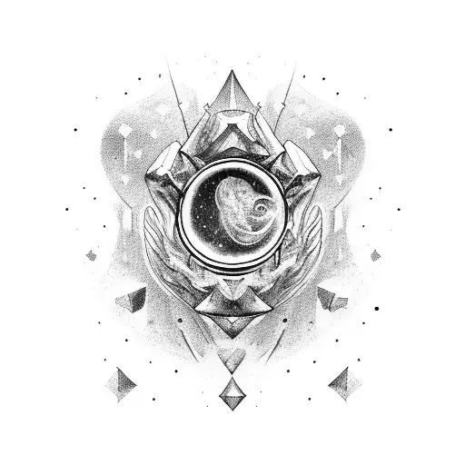 There will be a comet revolving around the Chiron (centaur) in Greek mythology and she will pour the heal potion himself tattoo design idea