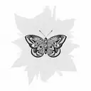 philippine tribe design with butterfly tattoo design idea
