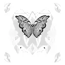 philippine tribe design with butterfly tattoo design idea