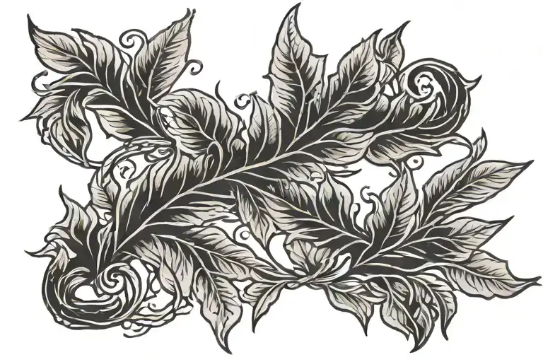 laurel wreath tattoo design idea
