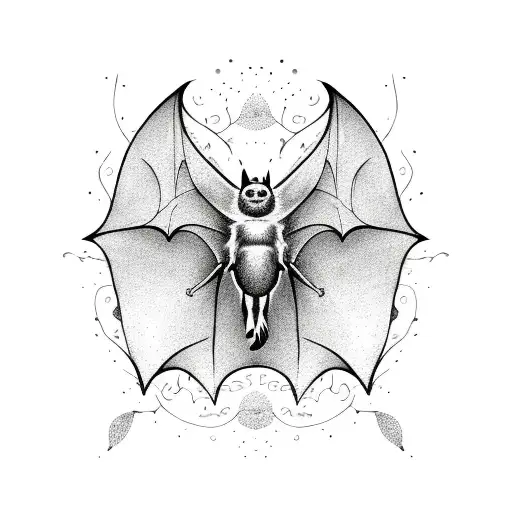 Bat Line Art Tattoo Stock Illustrations – 354 Bat Line Art Tattoo Stock  Illustrations, Vectors & Clipart - Dreamstime