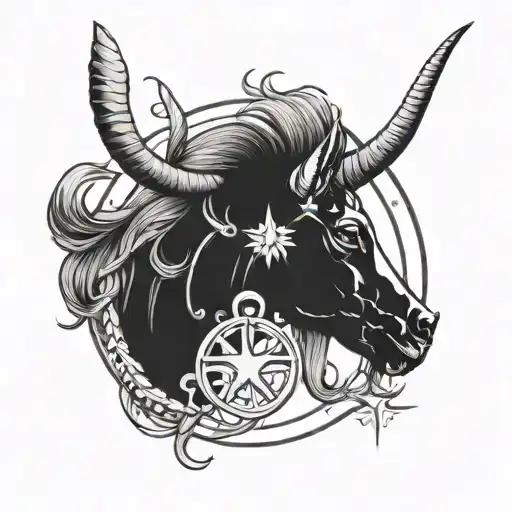 Sagittarius, Taurus, aries tattoo design idea