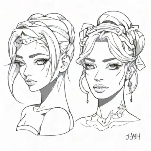 jolyne cujoh tattoo tattoo design idea