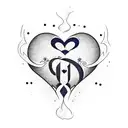 ambigram love hate tattoo design idea