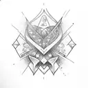 ambigram love hate tattoo design idea