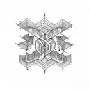 ambigram love hate tattoo design idea