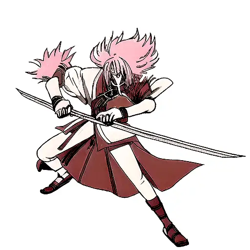 Demon slayer Rengoku sword tattoo design idea