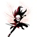 Demon slayer Rengoku sword tattoo design idea