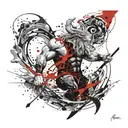 poseidon, natation, thor,  tattoo design idea