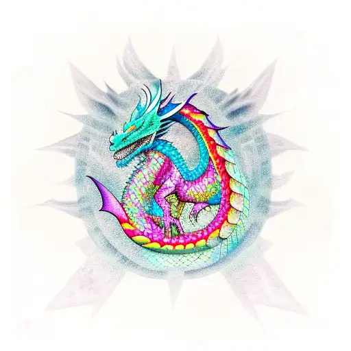 Dragon scales  tattoo design idea