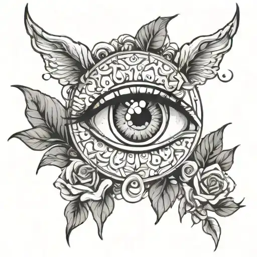 behind my eyelids are islands of violence  tattoo design idea