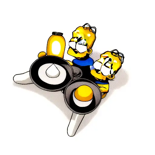 Homer Simpson  tattoo design idea