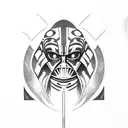 ahsoka tano and darth vader tattoo design idea