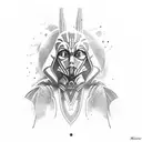 ahsoka tano and darth vader tattoo design idea