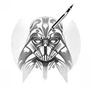 ahsoka tano and darth vader tattoo design idea