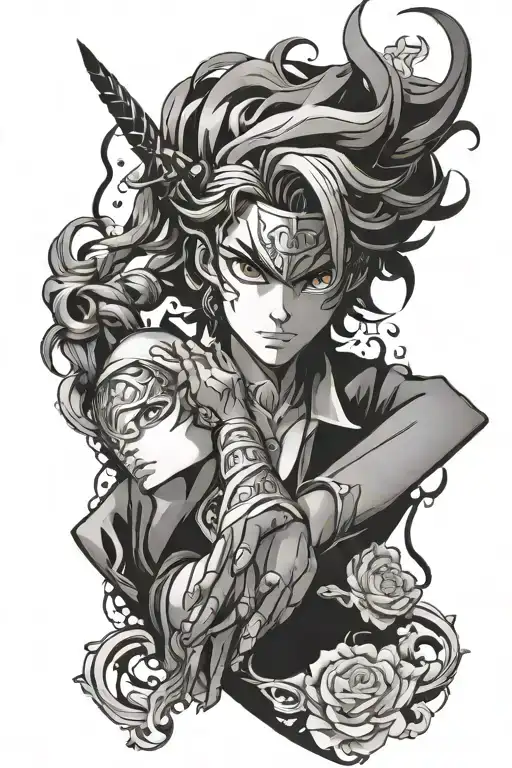jojo anime tattoo design idea