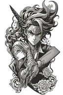 jojo anime tattoo design idea