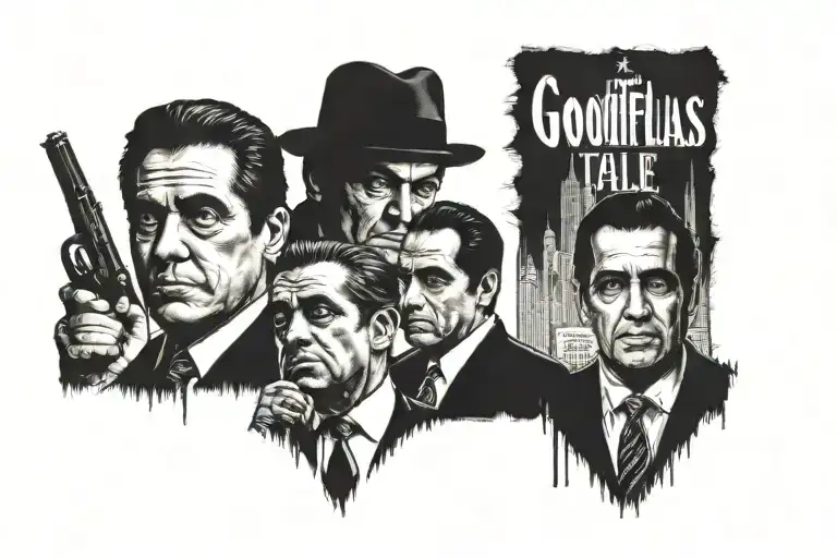 goodfellas Bronx tale godfather Scarface the sopranos   tattoo design idea