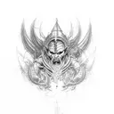 god nemesis tattoo design idea