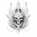 god nemesis tattoo design idea