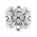 4 leaf clover tattoo design idea