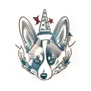 corgi  tattoo design idea