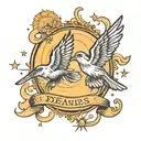 a couples tattoo that reflects this quote in image: dreamers need realist so they dont fly to close to the sun. z tattoo design idea