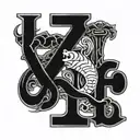 1989 in chola letters tattoo design idea