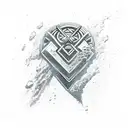 thors storm breaker and Mjölnir tattoo design idea