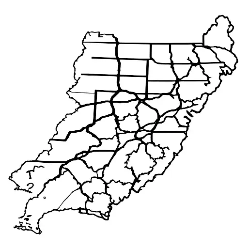 roots map state of oregon tattoo design idea