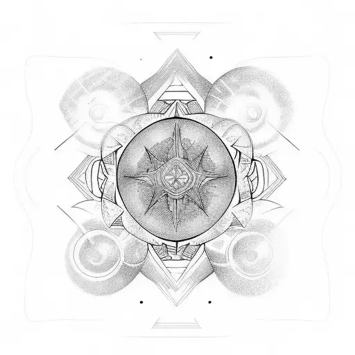 celestial shoulder representing 5 nephews and three nieces tattoo design idea