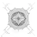 celestial shoulder representing 5 nephews and three nieces tattoo design idea