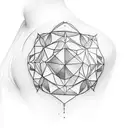 celestial shoulder representing 5 nephews and three nieces tattoo design idea