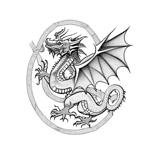 Tribal Dragon Tattoo Stickers for Sale | Redbubble