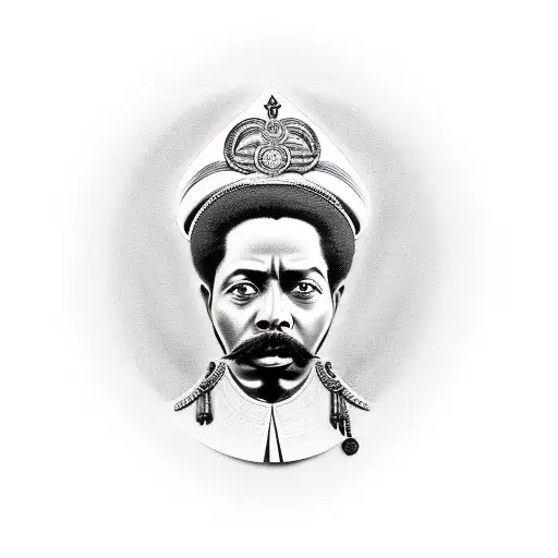 marcus garvey, haile selassie & paul bogle tattoo design idea
