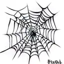 Spider Web tattoo design idea
