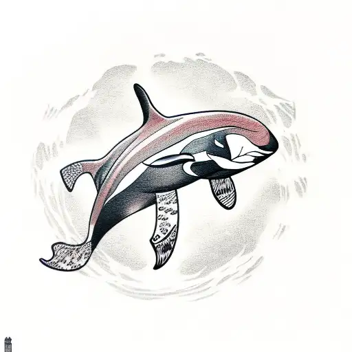orca assassina  tattoo design idea