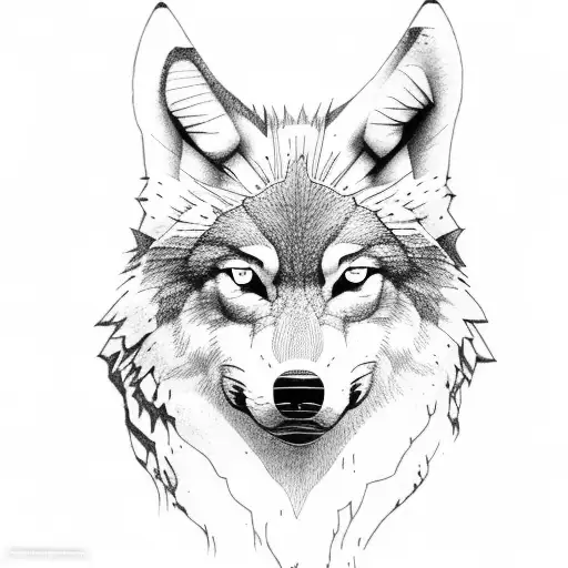 wolf forest pocket watches tattoo design idea