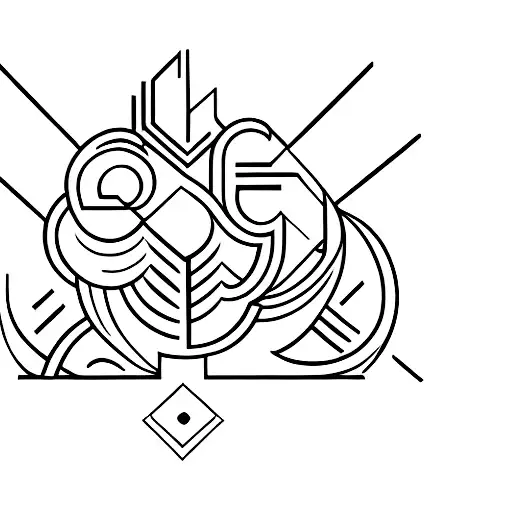 art deco tattoo design idea