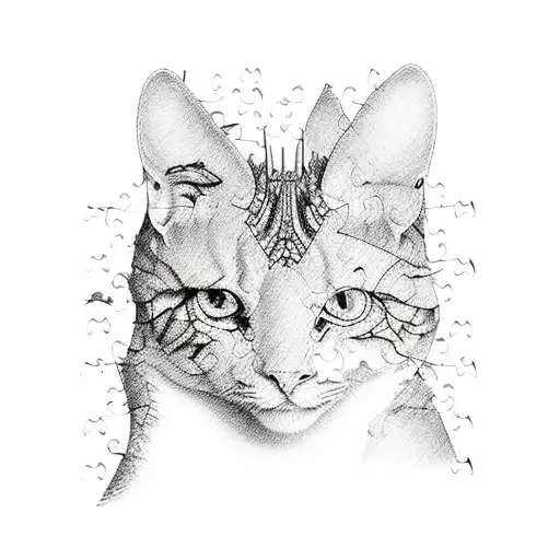 jigsaw puzzle tattoo design idea