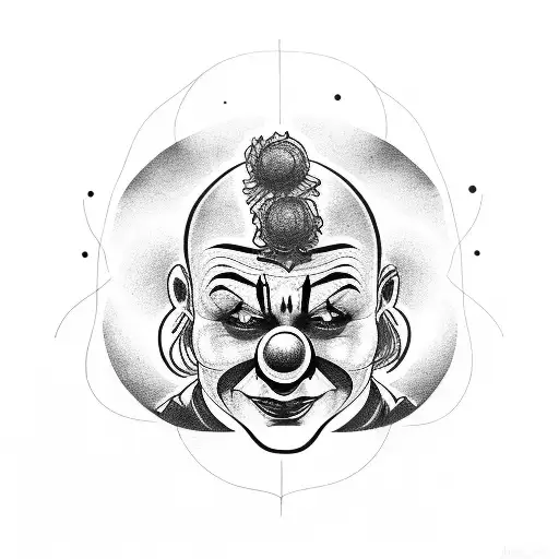 Killer Klowns From Outer Space Clipart Tattoo Design With A Creepy Clown  Face Cartoon Vector, Killer Klowns From Outer Space, Clipart, Cartoon PNG  and Vector with Transparent Background for Free Download