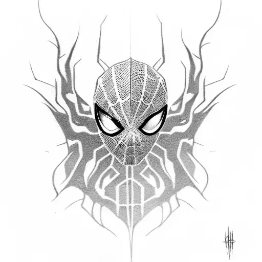 Carnage Spiderman tattoo design idea