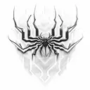 Carnage Spiderman tattoo design idea